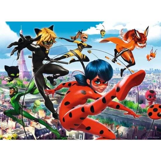RAVENSBURGER Puzzle Magic Marienkäfer und schwarze Katze XXL 200 Teile