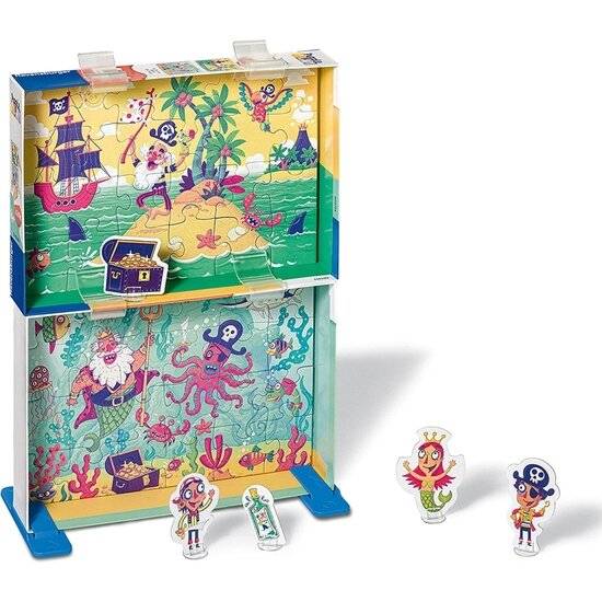 RAVENSBURGER Puzzle&Play: Piratenabenteuer 2x24 Teile