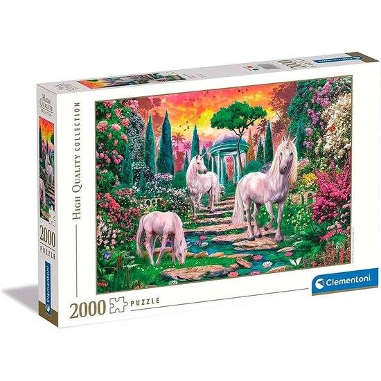 CLEMENTONI Puzzle Typische Garteneinhörner 2000 Teile