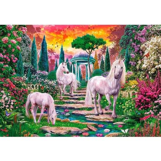 CLEMENTONI Puzzle Typische Garteneinhörner 2000 Teile