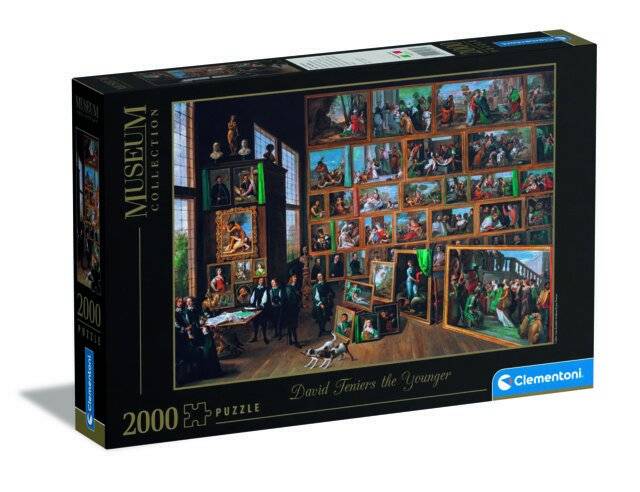 CLEMENTONI Puzzle Museum Collection: der Erzherzog Leopold Wilhelm in seiner Gemäldegalerie in Brüssel 2000 Teile