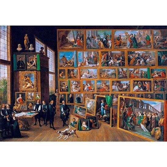 CLEMENTONI Puzzle Museum Collection: der Erzherzog Leopold Wilhelm in seiner Gemäldegalerie in Brüssel 2000 Teile
