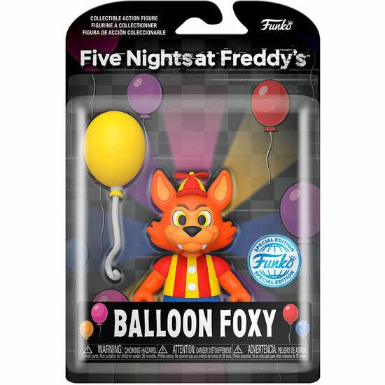 ACTION FIGUR FIVE NIGHTS AT FREDDYS BALLOON FOXY EXKLUSIV 12,5CM
