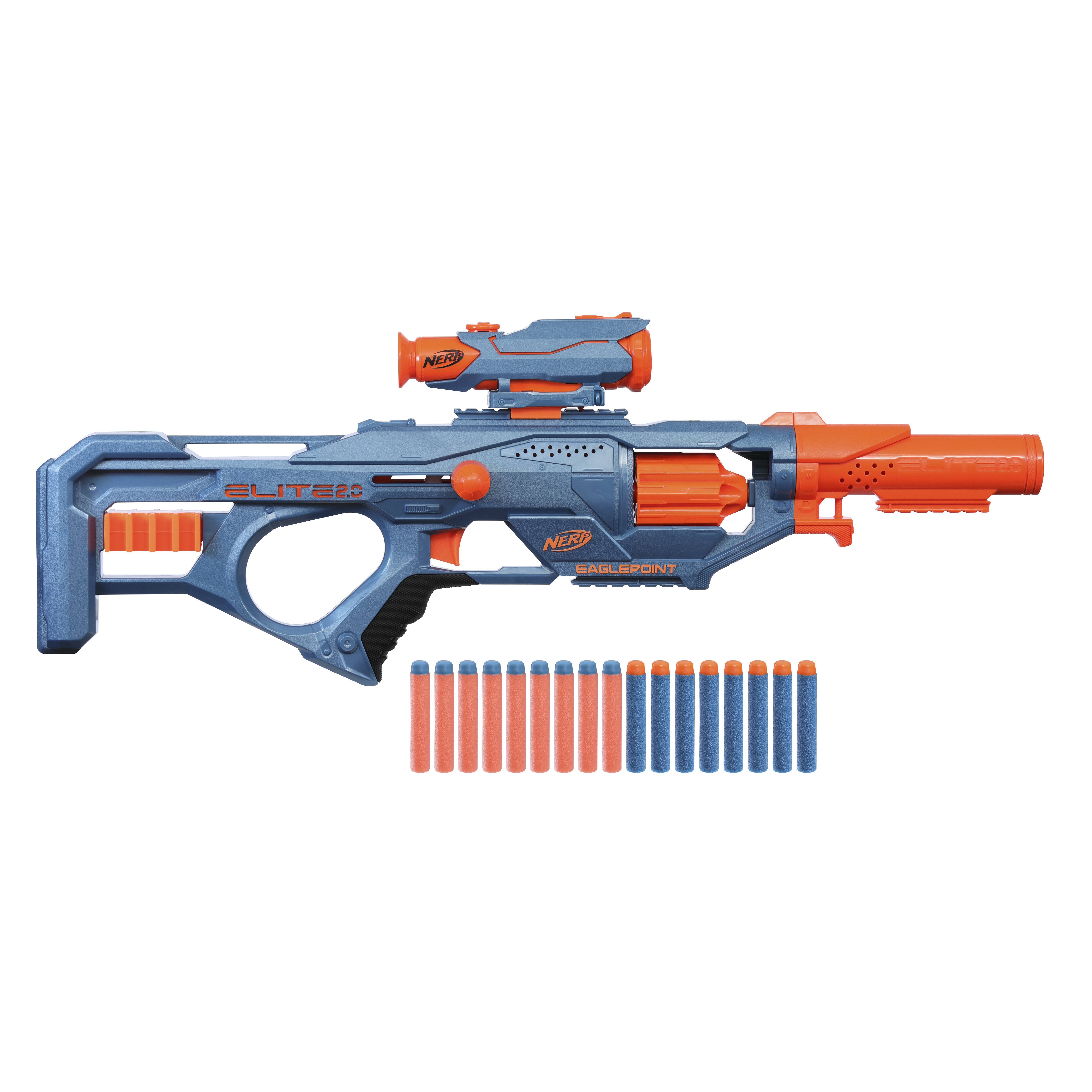 Nerf Elite 2.0 Eaglepoint RD-8 Nerf Gun blau-grau orange