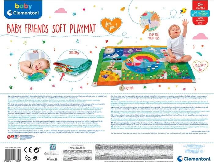 CLEMENTONI BABY For You Weiche Spielmatte 135x90cm