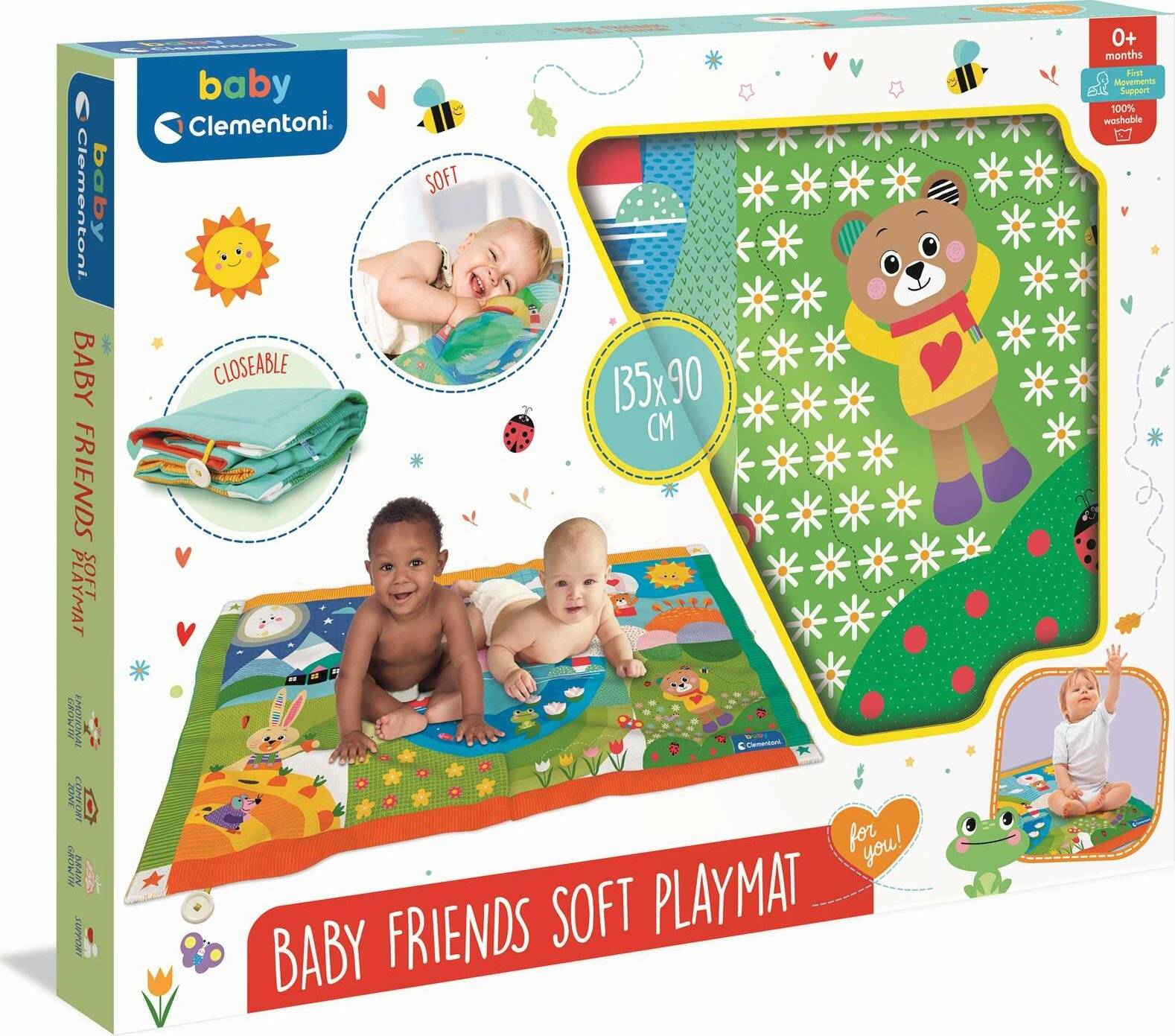 CLEMENTONI BABY For You Weiche Spielmatte 135x90cm