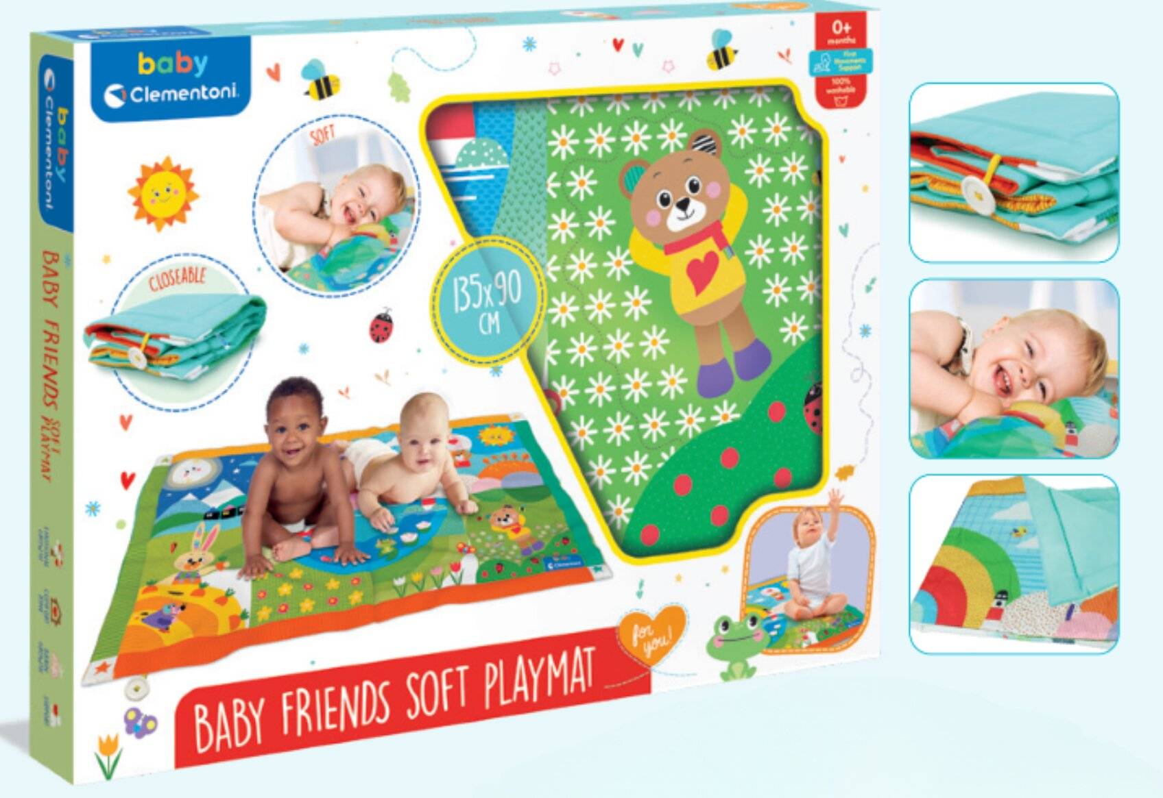 CLEMENTONI BABY For You Weiche Spielmatte 135x90cm