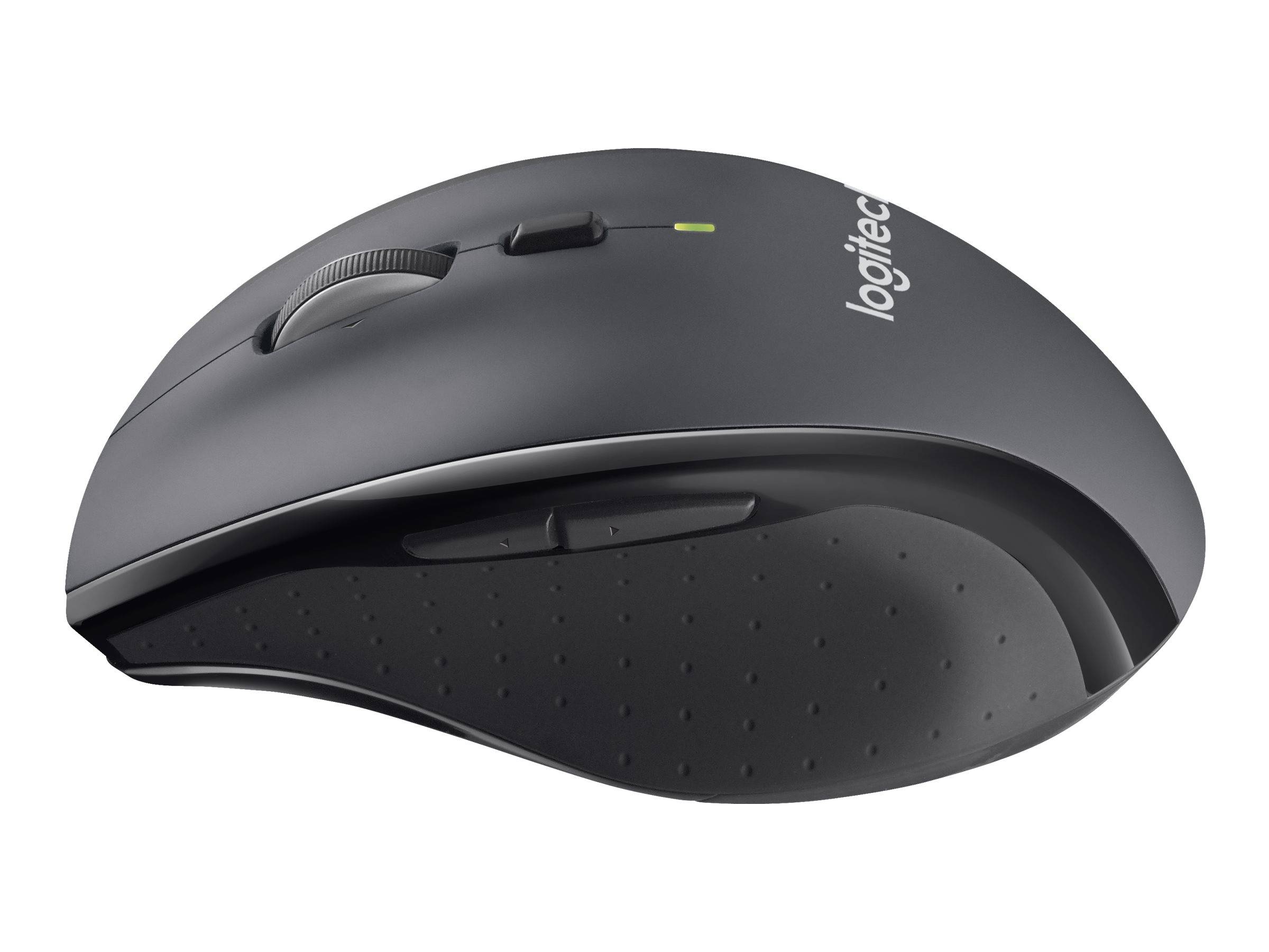Logitech Marathon M705 - Maus - ergonomisch - Für Rechtshänder - Laser - 7 Tasten - kabellos - 2.4 GHz - kabelloser Empf