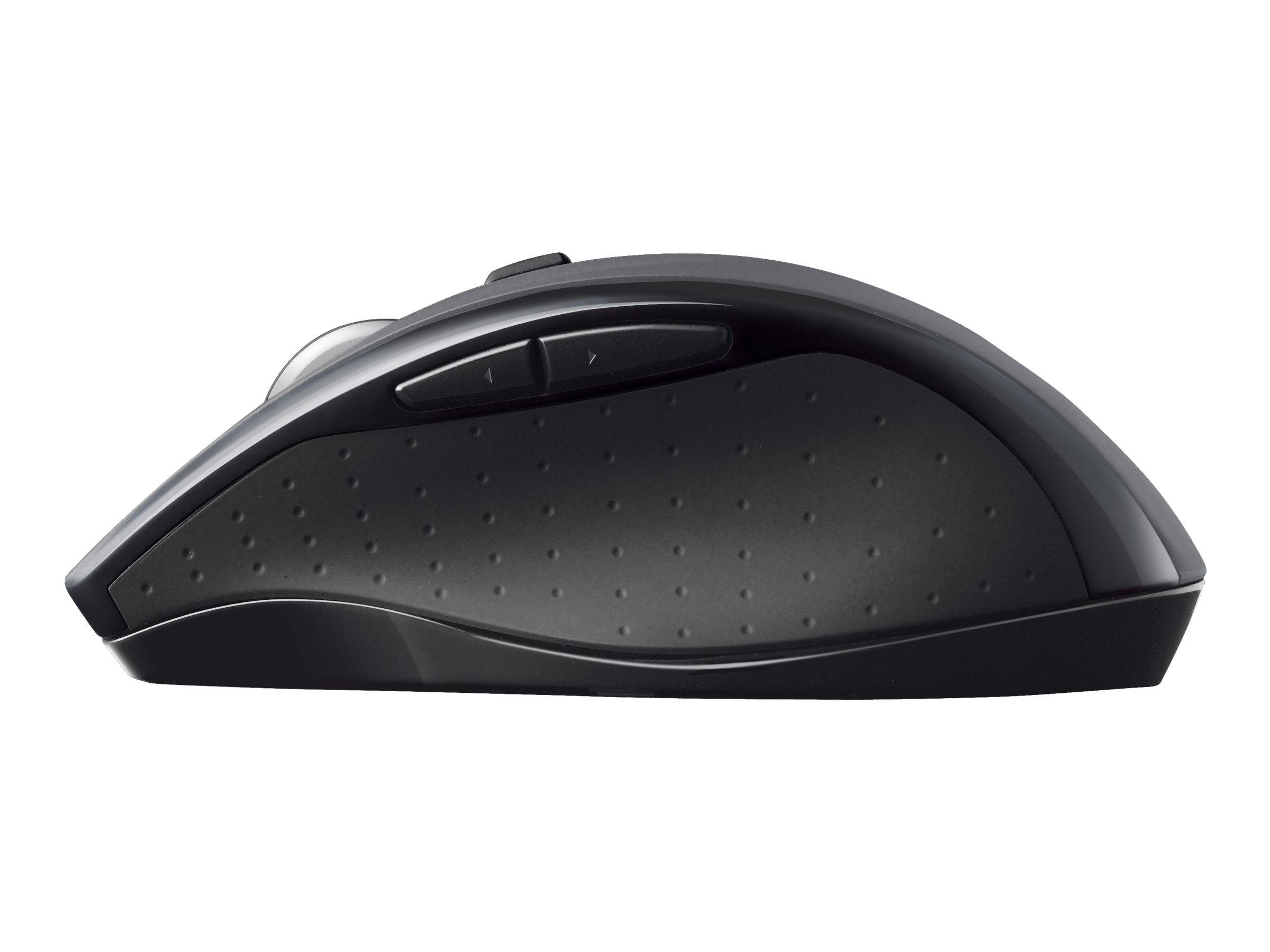 Logitech Marathon M705 - Maus - ergonomisch - Für Rechtshänder - Laser - 7 Tasten - kabellos - 2.4 GHz - kabelloser Empf