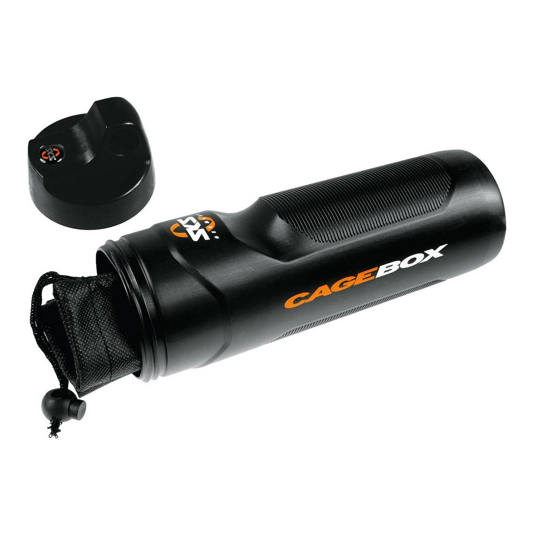 SKS 10368 Cage Box mit Nylonbeutel, wassergeschützt, Kunststoffbox, schwarz/orange
