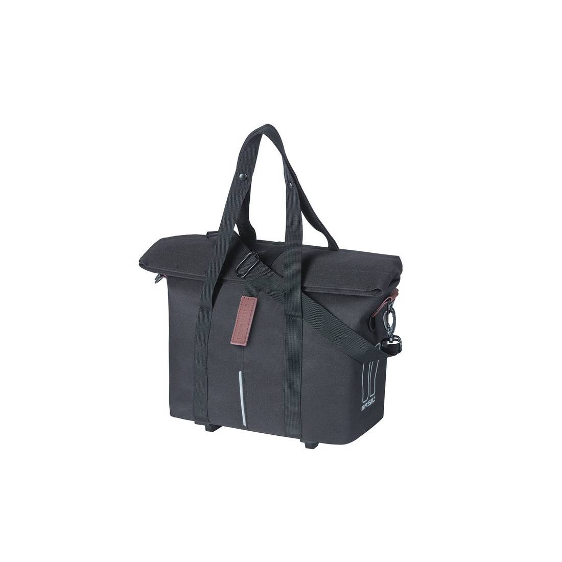 Basil City Fahrradhandtasche Basil MIK-KF-Hook 29x15x26cm, schwarz, 8-11L, MIK-KF-Hook, schwarz