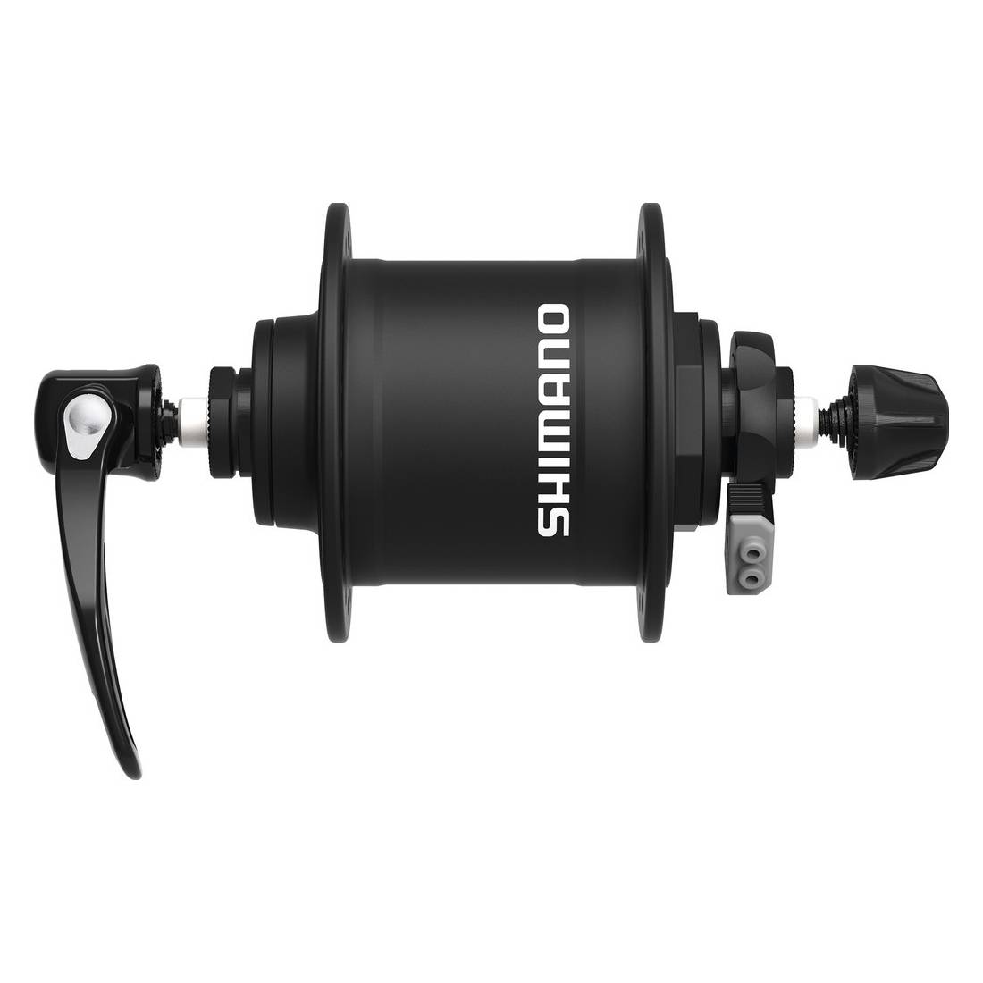 SHIMANO EDHT40001NANL Alivio Nabendynamo Alivio DH-T4000, 100 mm, 36 Loch, 1,5 Watt, schwarz