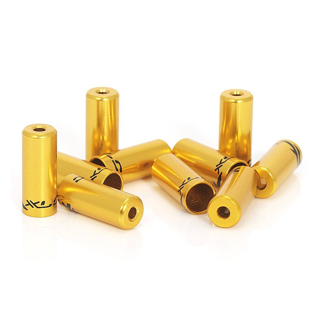 XLC Endkappe für Bremsaussenhülle BR-X10 gold, Innen Ø 5,0mm, in Flasche, gold (50er Pack)