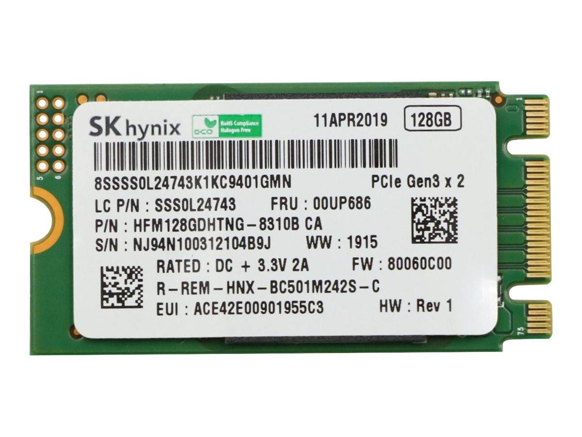 LENOVO - SK Hynix - SSD - 128 GB - intern - M.2 2242 - PCIe 3.0 x2 (NVMe)