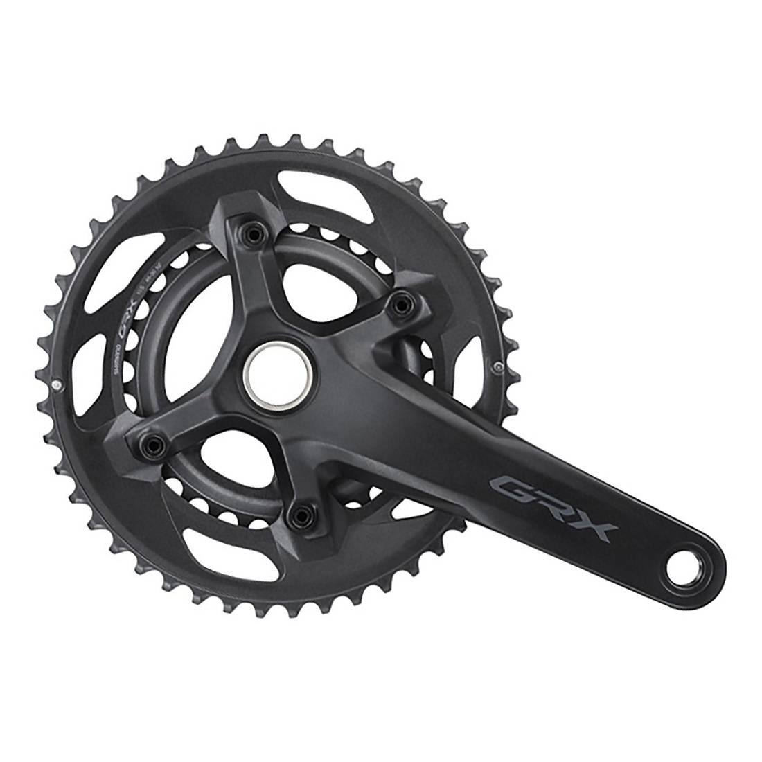 SHIMANO Kurbelgarnitur GRX 600 30/46 170mm FC-RX600 mit 2-Piece-Achse10-für o.Lagersch (1 Set)