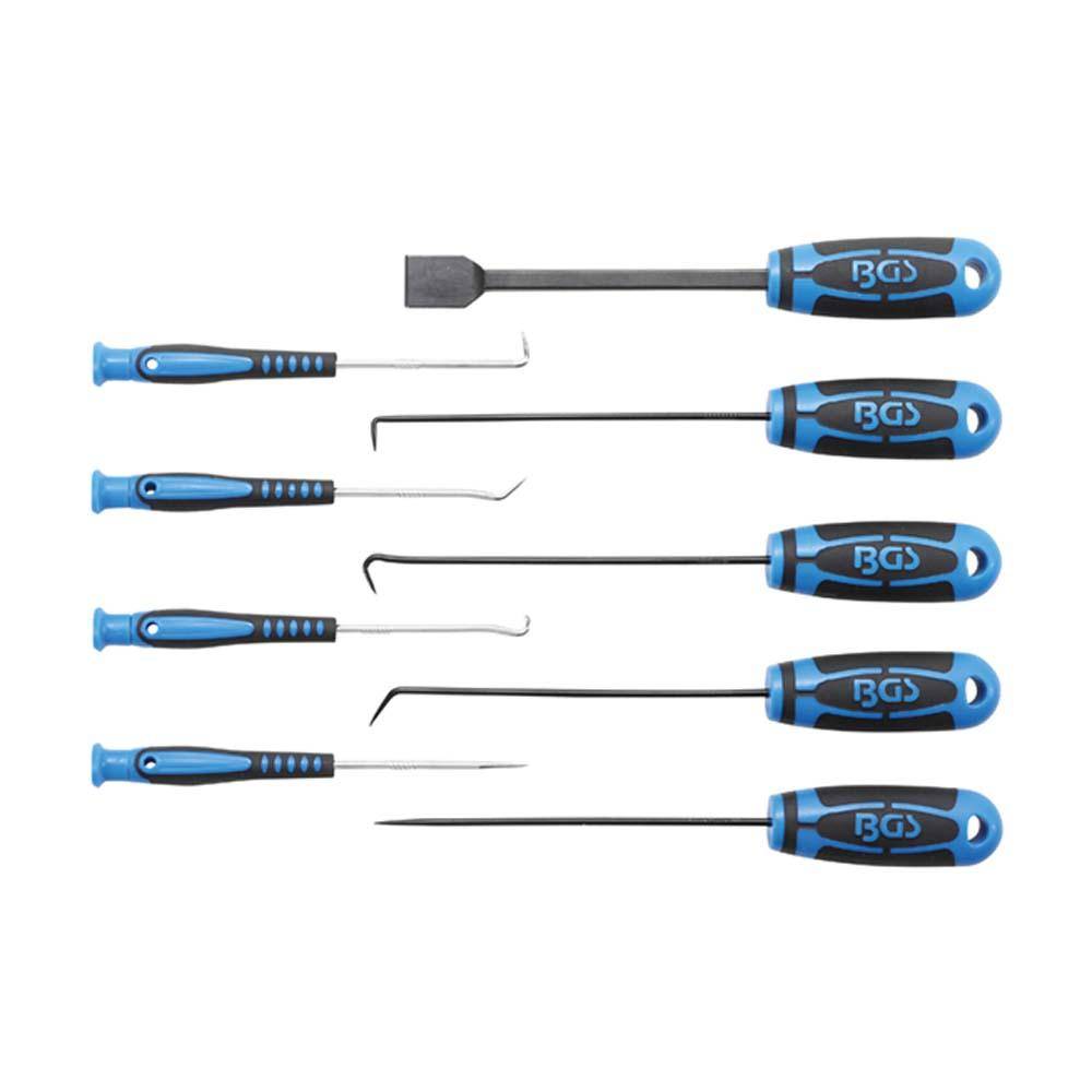 Nadel-, Haken- und Schabersatz - diverse Längen - 9-teiliger Satz