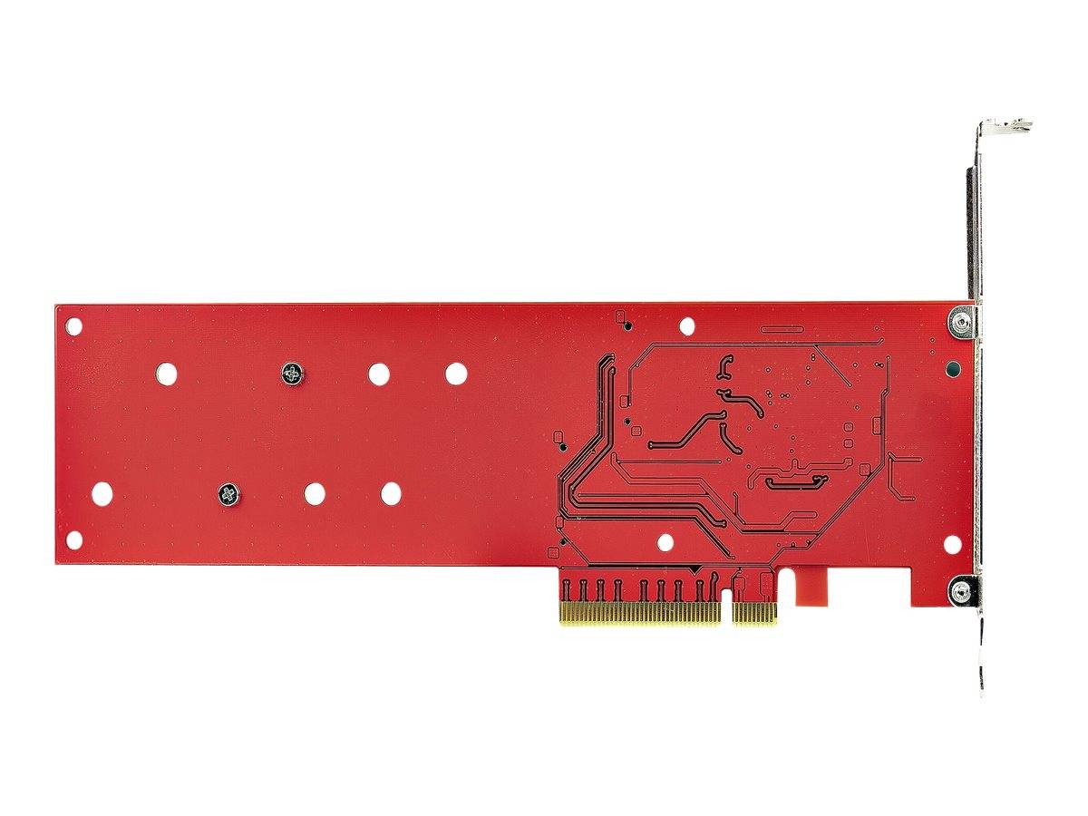 StarTech.com Dual M 2 PCIe AdapterKarte, PCIe x8/ x16 auf Dual AHCI oder NVMe M.2 SSDs, PCI Express 4.0, 7,8GB/s pro Lau