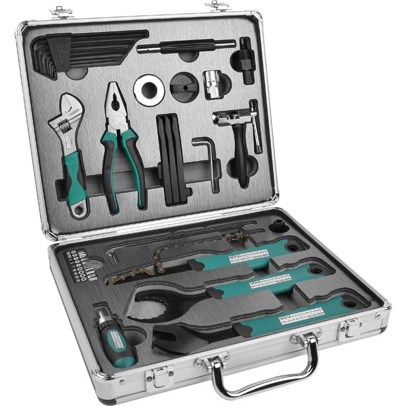 BRÜDER MANNESMANN Fahrrad-Werkzeug-Satz, 33-teiliger Koffer