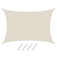 UV Sonnensegel Wasserdicht 6x4 - Rechteckig - Sonnenschutz Segel Garten Terrasse UV Sonnensegel Wasserdicht 6x4 - Rechteckig - Sonnenschutz Segel Garten Terrasse