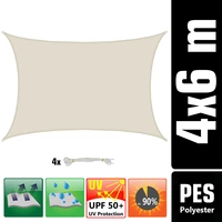 UV Sonnensegel Wasserdicht 6x4 - Rechteckig - Sonnenschutz Segel Garten Terrasse UV Sonnensegel Wasserdicht 6x4 - Rechteckig - Sonnenschutz Segel Garten Terrasse