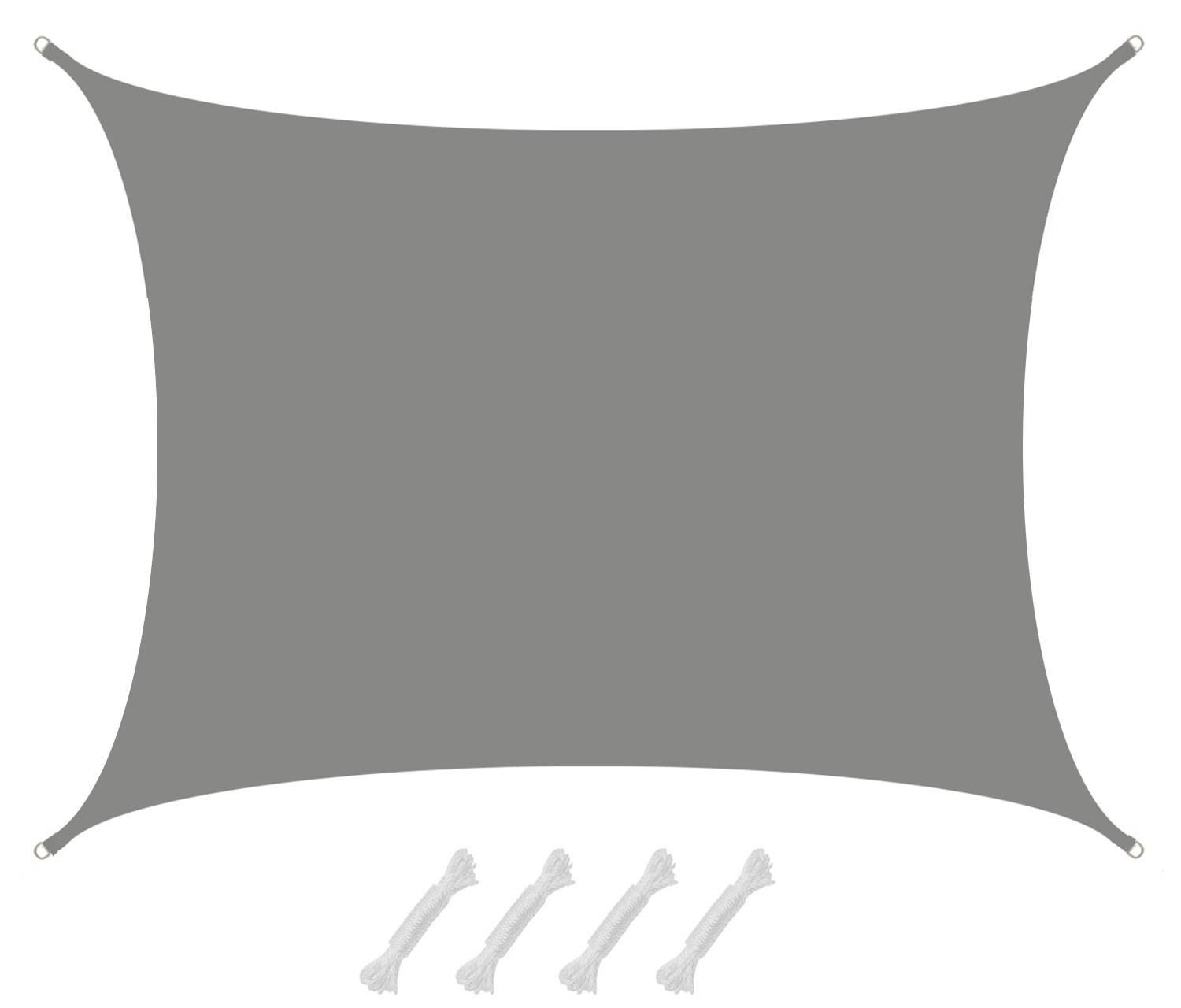 UV Sonnensegel Wasserdicht 6x5 - Rechteckig - Sonnenschutz Segel Garten Terrasse