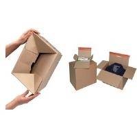 ColomPac Blitzbodenkarton mit Selbstklebeverschluss mit Aufreißfaden, schnelles Aufrichten durch Automatikboden