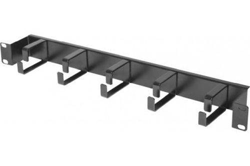 Dexlan 19" Rangierfrontplatte, 1HE, Metall, RAL 9005 schwarz