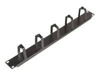 MicroConnect Cable Management D-Ring - Kabelmanagement - Schwarz - 1U - 48.3 cm (19")