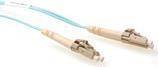 ACT 10 meter LSZH Multimode 50/125 OM3 fiber patch cable duplex with LC connectors