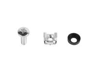 Lanberg AK-1302-S - Montageset - Schwarz - Edelstahl - 50 Stück(e)