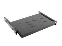 Lanberg AK-1006-B - Verstellbares Regal - Schwarz - 60 kg - 1U - 48,3 cm (19") - 465 mm