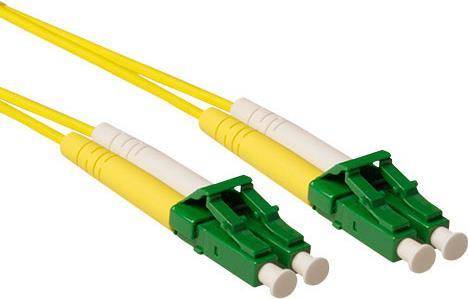 ACT 20 meter LSZH Singlemode 9/125 OS2 fiber patch cable duplex with LC/APC8 connectors