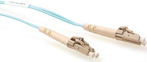 ACT 0.25 meter LSZH Multimode 50/125 OM3 fiber patch cable duplex with LC connectors