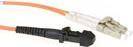ACT 10 meter LSZH Multimode 62.5/125 OM1 fiber patch cable duplex with MTRJ and LC connectors