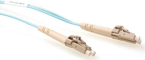 ACT 30 meter LSZH Multimode 50/125 OM4 fiber patch cable duplex with LC connectors