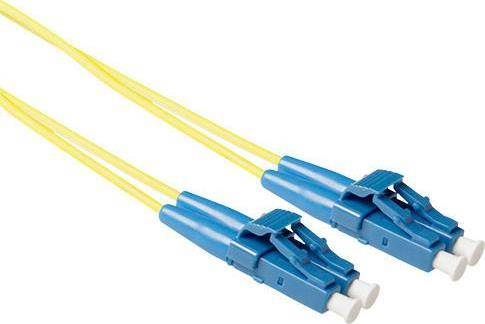 ACT 0.5 meter LSZH Singlemode 9/125 OS2 short boot fiber patch cable duplex with LC connectors