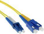 ACT 30 meter LSZH Singlemode 9/125 OS2 fiber patch cable duplex with LC and SC connectors
