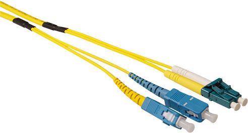 ACT 40 meter Singlemode 9/125 OS2 duplex ruggedized fiber cable with LC en SC connectors