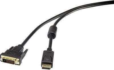 Renkforce RF-3301142 Videokabel-Adapter 1 m DisplayPort DVI-D Schwarz (RF-3301142)