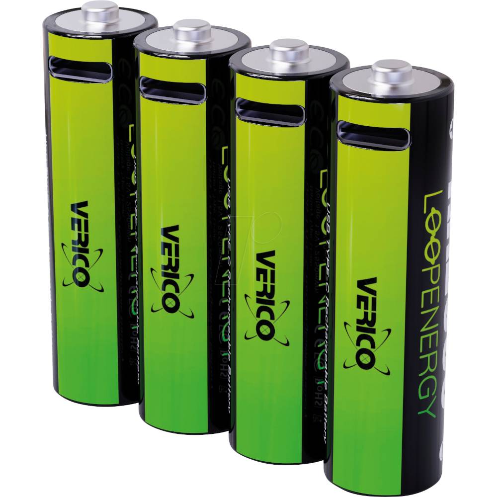 Verico LoopEnergy USB-C Mignon AA -Ak - Akku - Mignon (AA) - 1.700 mAh - 1,5 V