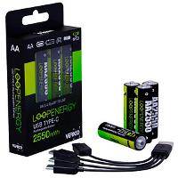 Verico LoopEnergy USB-C Mignon AA -Ak - Akku - Mignon (AA) - 1.700 mAh - 1,5 V