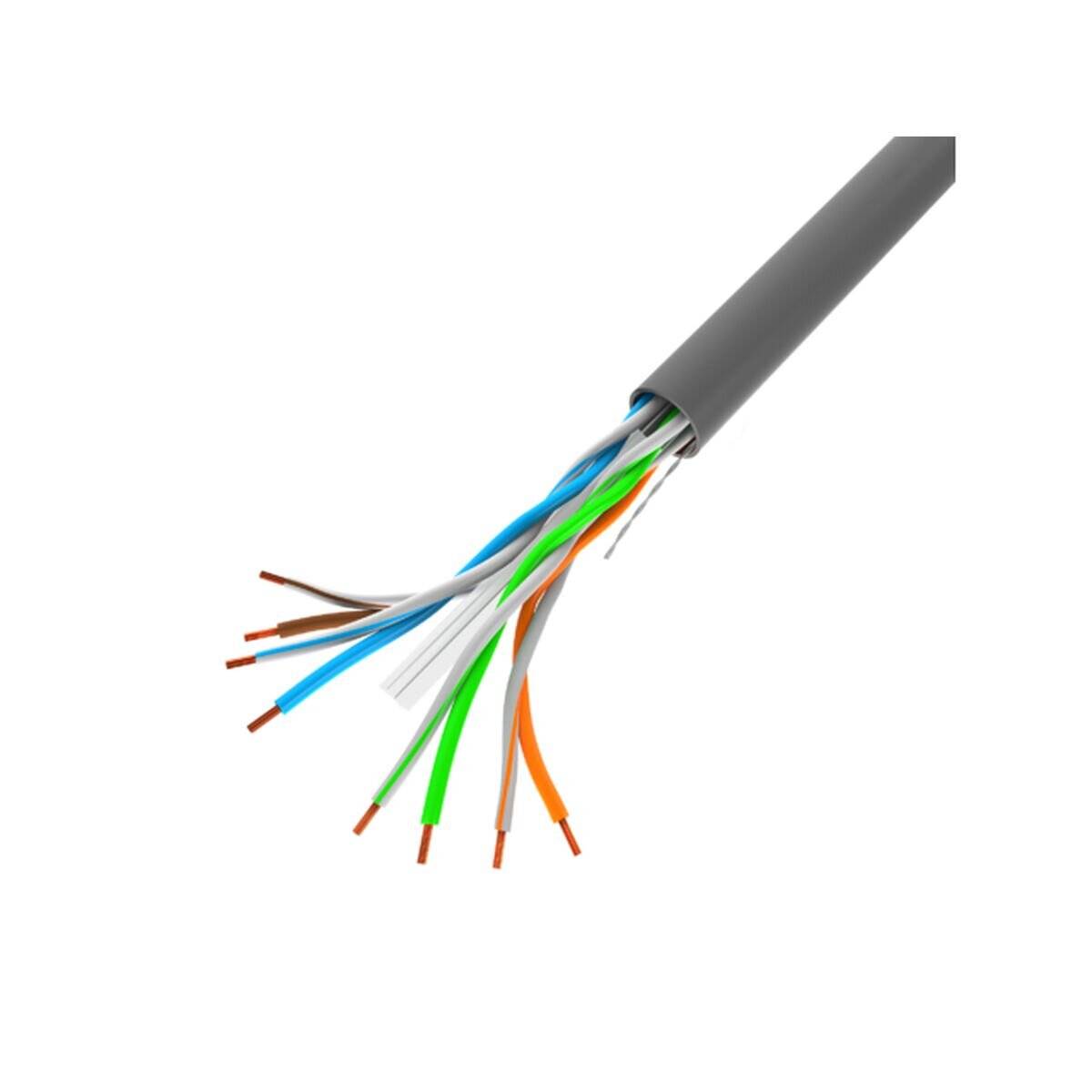 UTP starres Netzwerkkabel der Kategorie 6 Lanberg LCU6-10CC-0305-S Grau 305 m