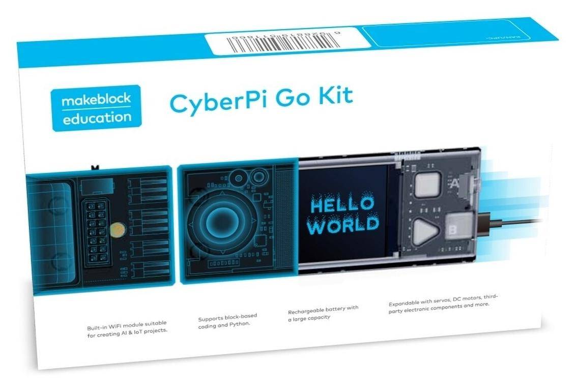Makeblock CyberPi Go-Steuermodul-Set, programmierbarer Mikrocomputer, 1,44'' Display, AIoT, WLAN