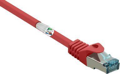 RF-5043972 RJ45 Netzwerkkabel Patchkabel CAT 6a S/FTP 1.00 m Rot Flammwidrig 1 St