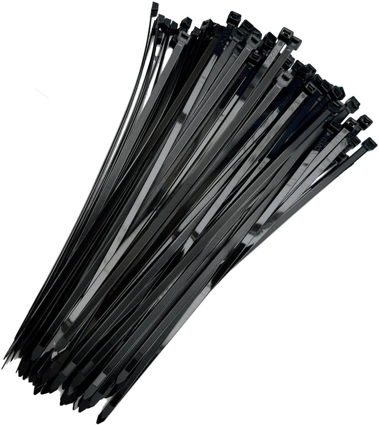 Kabelbinder 500 Stück schwarz UV beständig Universalbinder 3,6 x 140 mm