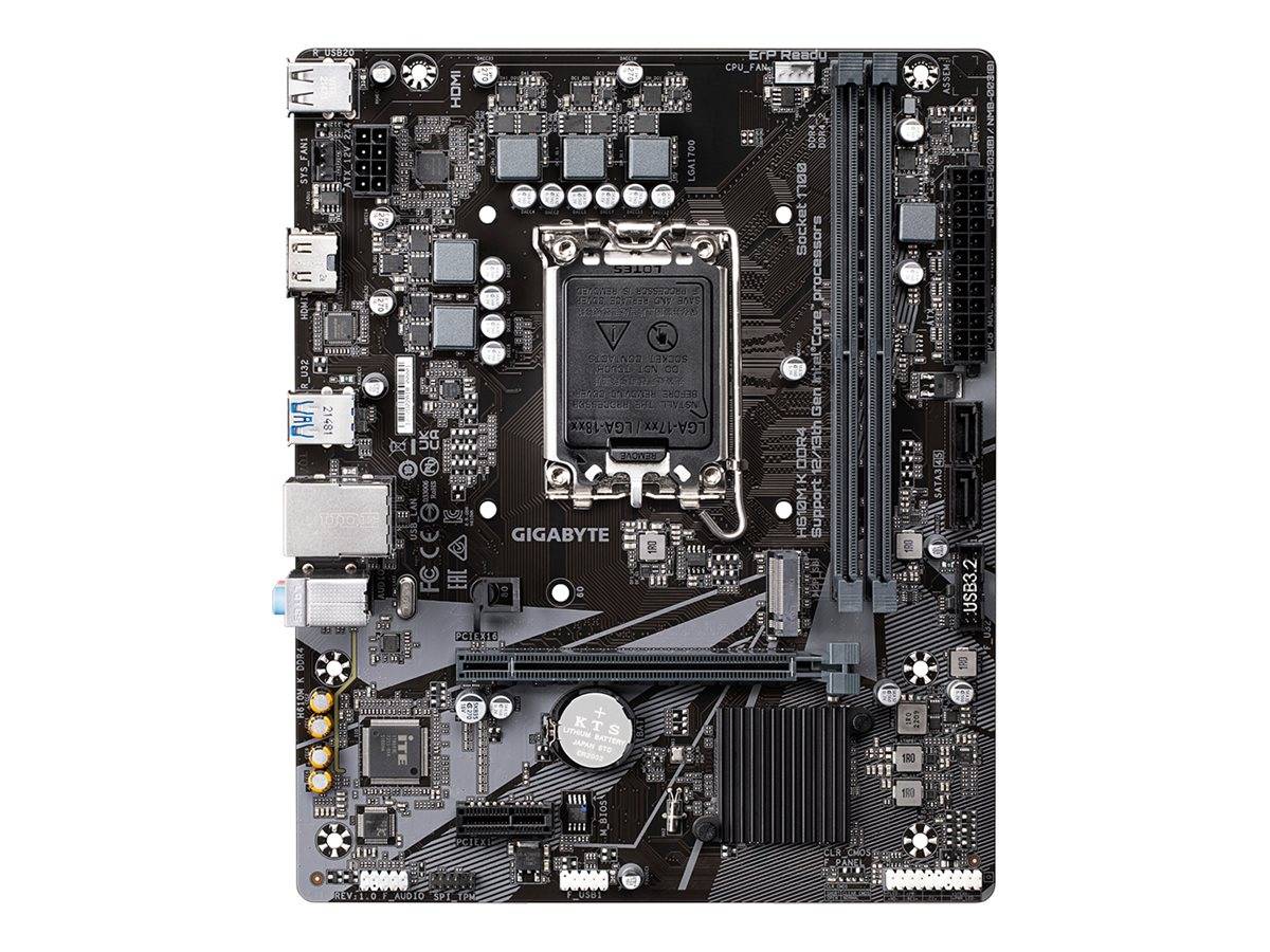 Gigabyte H610M K DDR4 - 1.0 - Motherboard - micro ATX - LGA1700-Sockel - H610 Chipsatz - USB 3.2 Gen 1 - Gigabit LAN - O