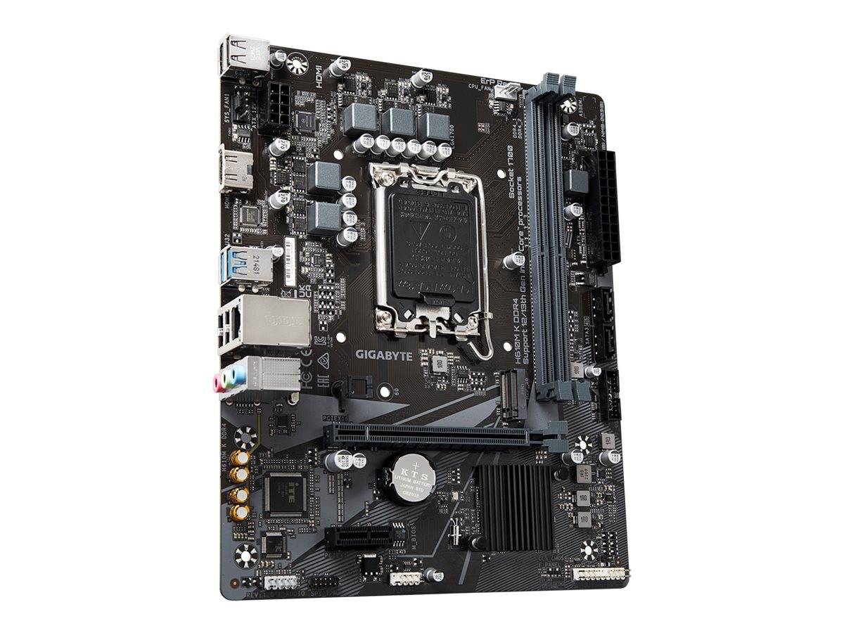 Gigabyte H610M K DDR4 - 1.0 - Motherboard - micro ATX - LGA1700-Sockel - H610 Chipsatz - USB 3.2 Gen 1 - Gigabit LAN - O