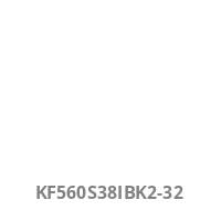 Grauer alphanumerischer Code 'KF560S38IBK2-32' zentriert nahe dem unteren Rand auf weißem Hintergrund.