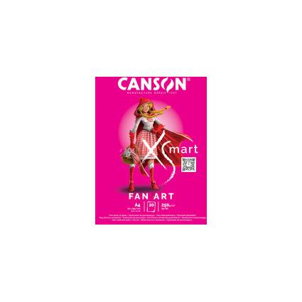 CANSON Studienblock XS'MART FAN ART, DIN A4