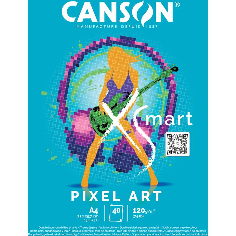 CANSON Studienblock XS'MART PIXEL ART, DIN A4